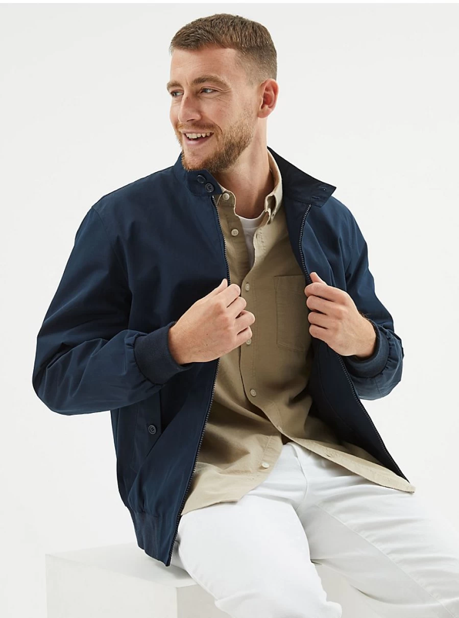 Men's Navy Harrington Jacket by George at Asda – Stylish & Comfortable Review