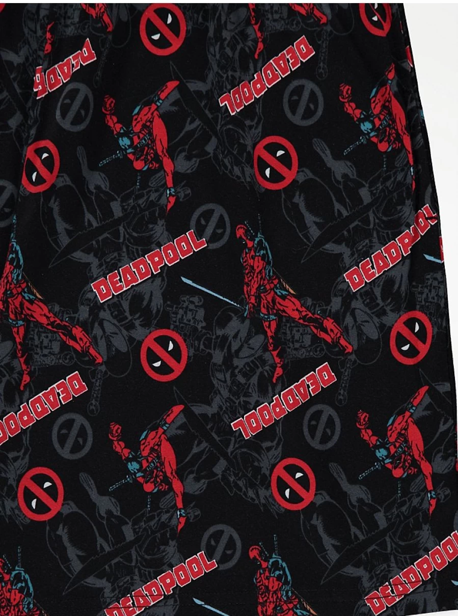 Men's Marvel Deadpool Lounge Shorts by George at Asda | Comfort & Style