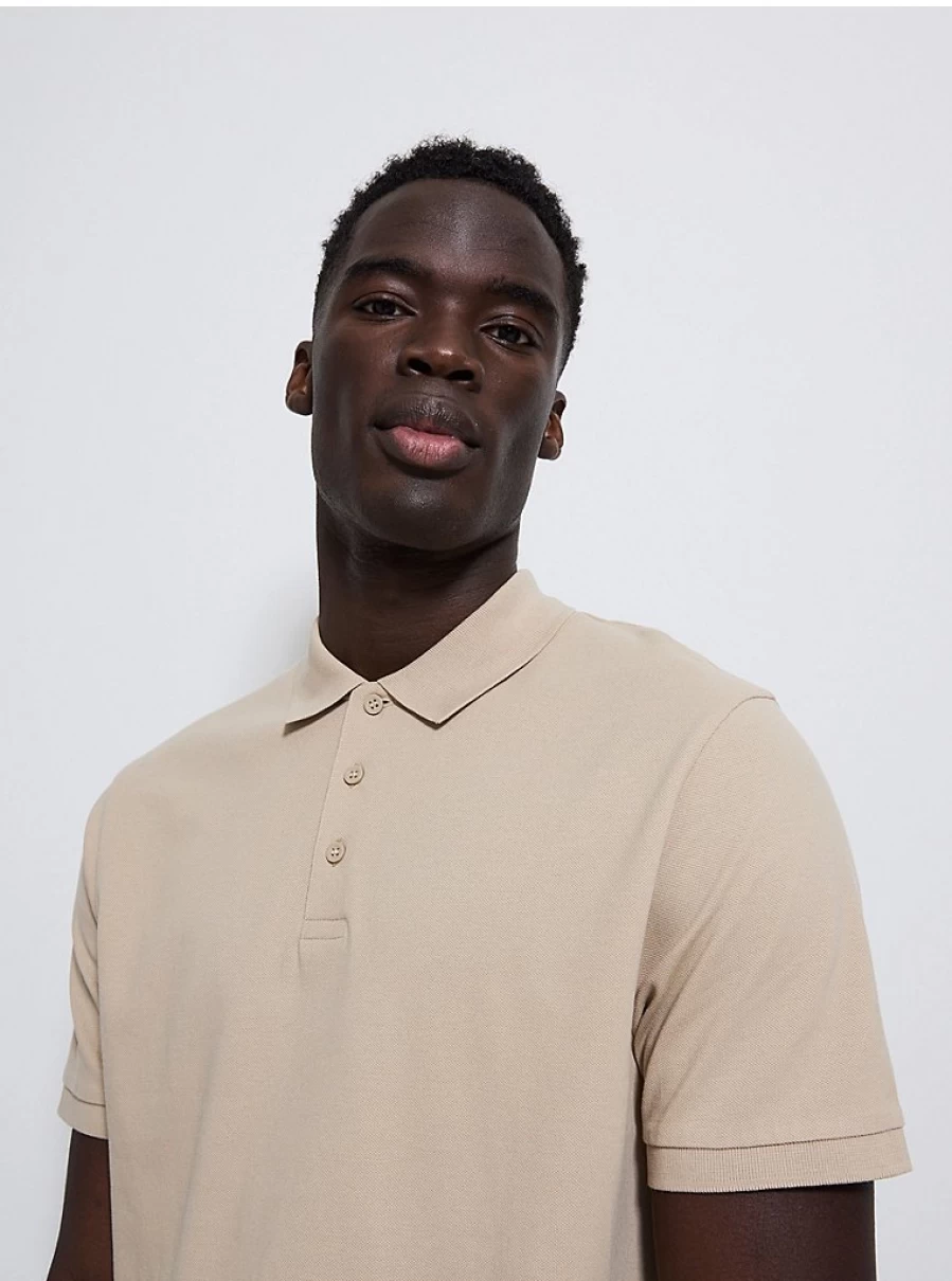Men's Beige Polo Shirt | George at Asda | Comfort & Style