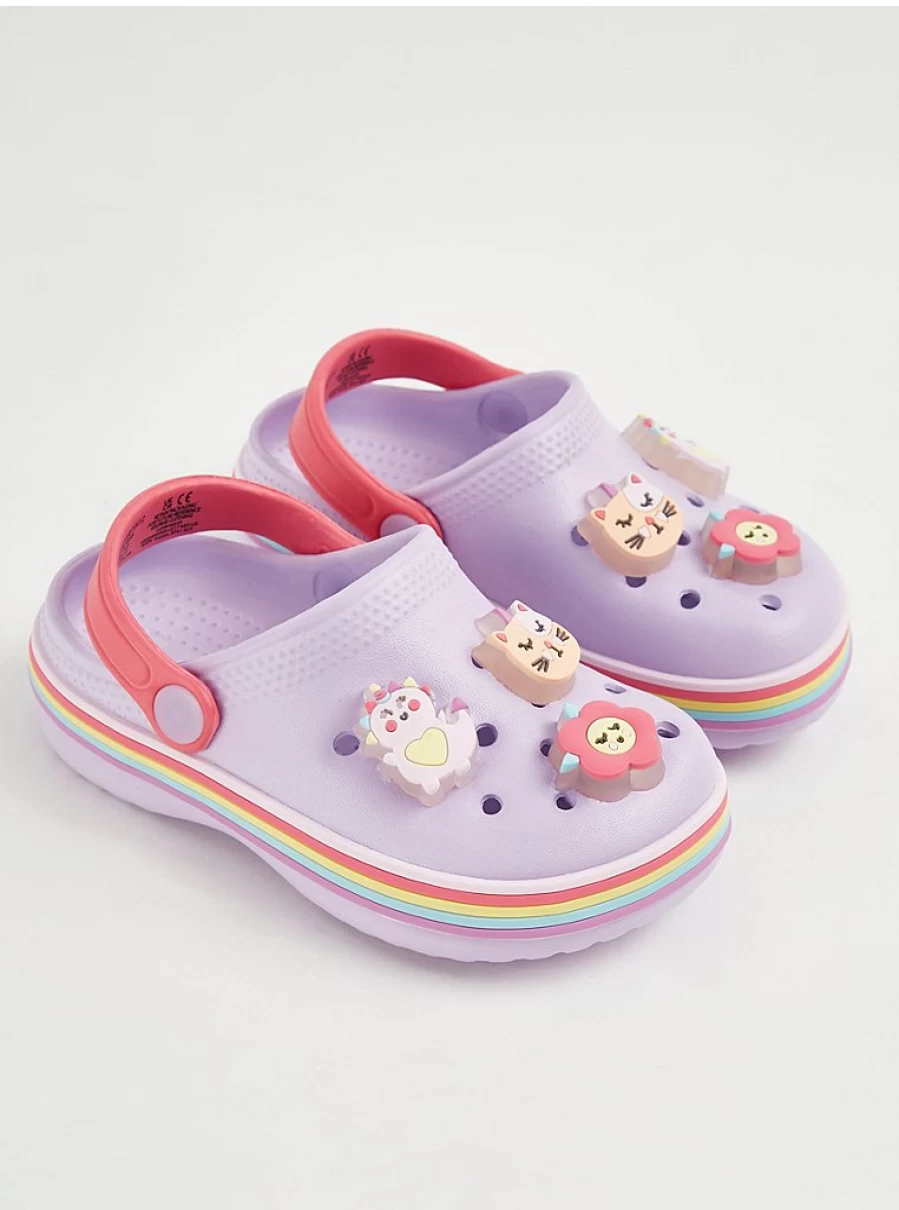 "George at Asda Lilac Rainbow Light Up Clogs for Girls – Kids’ Light-Up Shoe Reviews"