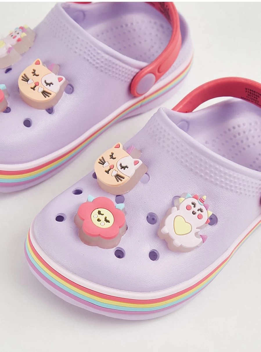 "George at Asda Lilac Rainbow Light Up Clogs for Girls – Kids’ Light-Up Shoe Reviews"