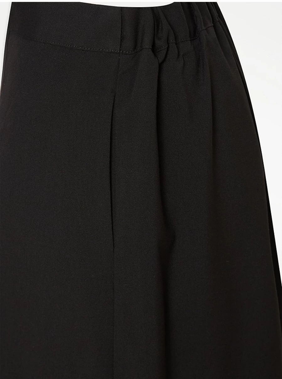 "George at Asda Black Skater Skirt for Senior Girls | School Uniform | Comfort Fit"