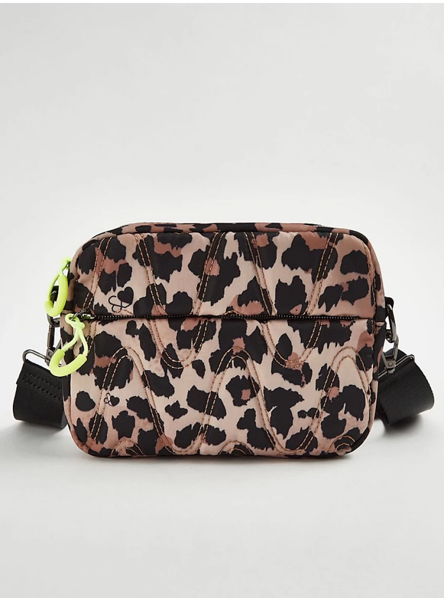 George at Asda Women's Brown Leopard Print Nylon Crossbody Bag – Stylish & Lightweight Handbag Review