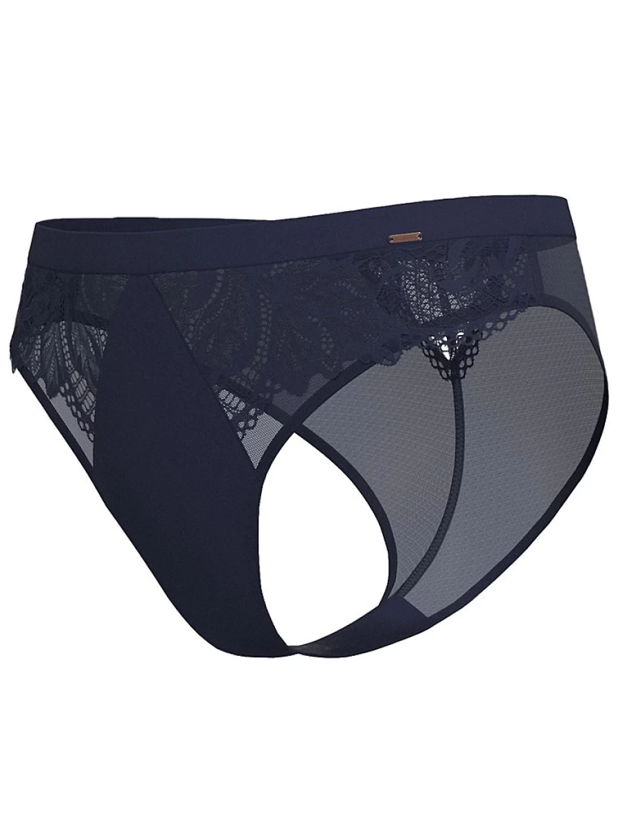 "George at Asda Entice Navy Floral Lace Brazilian Knickers | Women's Lingerie Review"