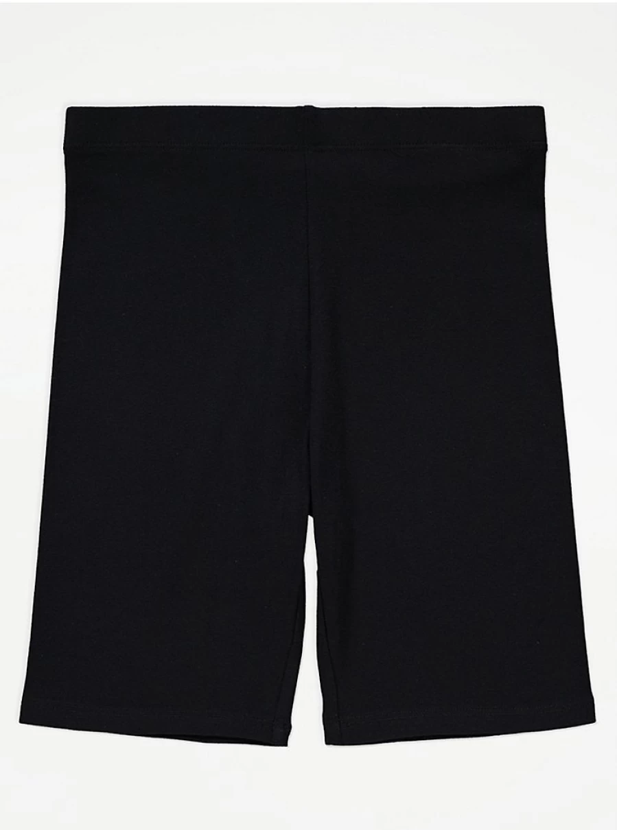 Girls' Black Cycling Shorts 5-Pack | George at Asda | Comfort & Durability