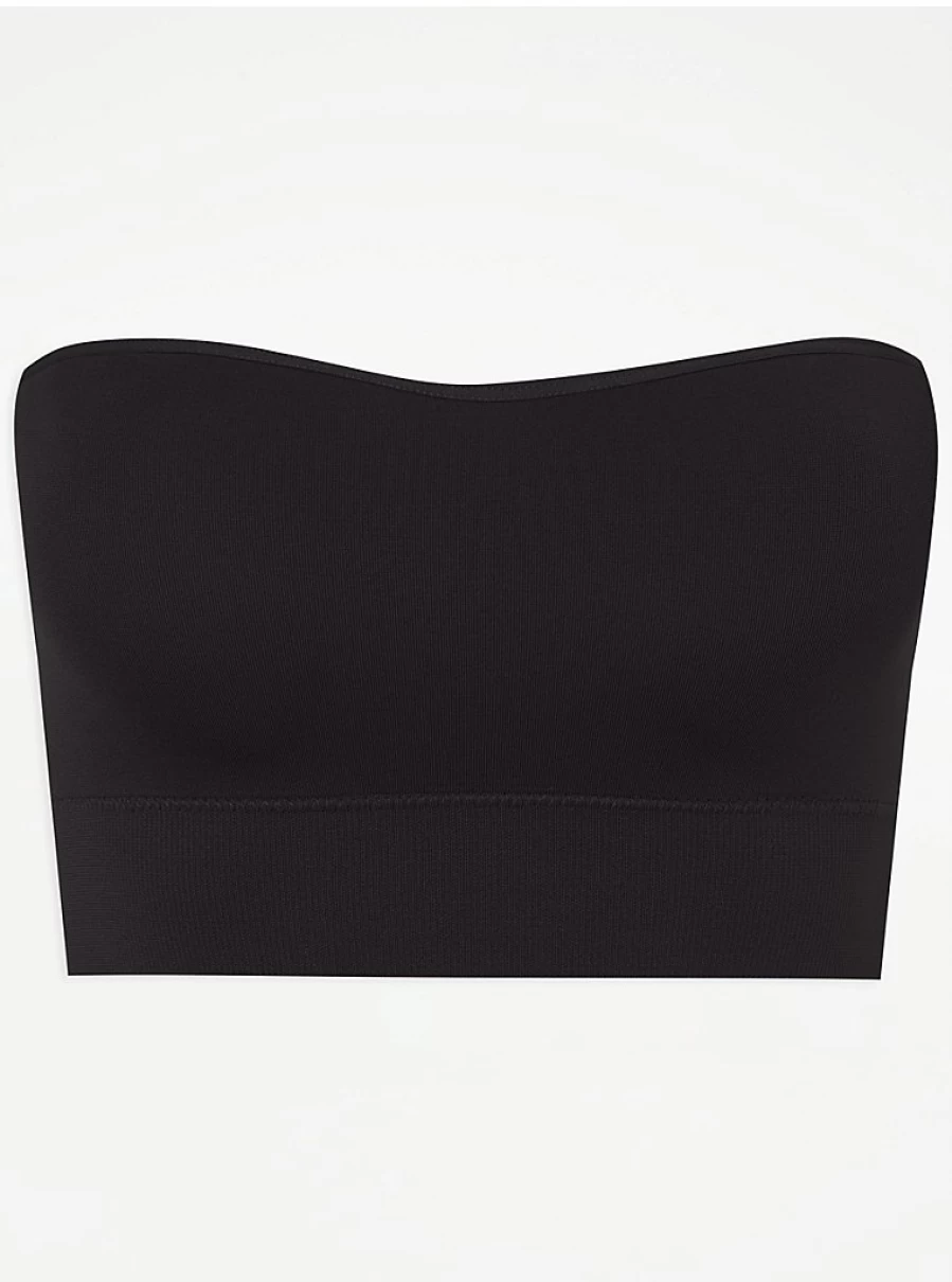 "George at Asda Women's Black Bandeau Strapless Bra – Comfort & Support Review"