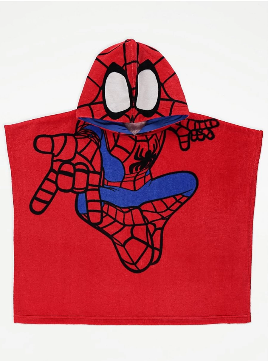 "George at Asda Marvel Spider-Man Red Hooded Towel for Girls | Kids Superhero Bath Towel Review"