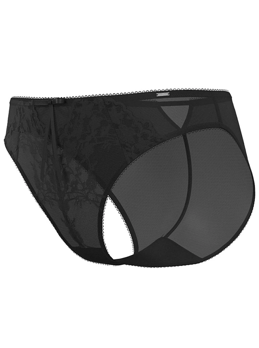 "George at Asda Entice Black Lace High Leg Knickers | Women's Lingerie Reviews"