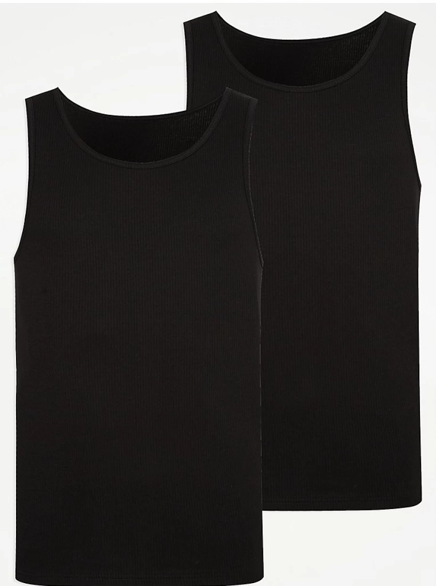 "George at Asda Men's Black Thermal Vest 2 Pack – Warm Winter Undershirts Review"