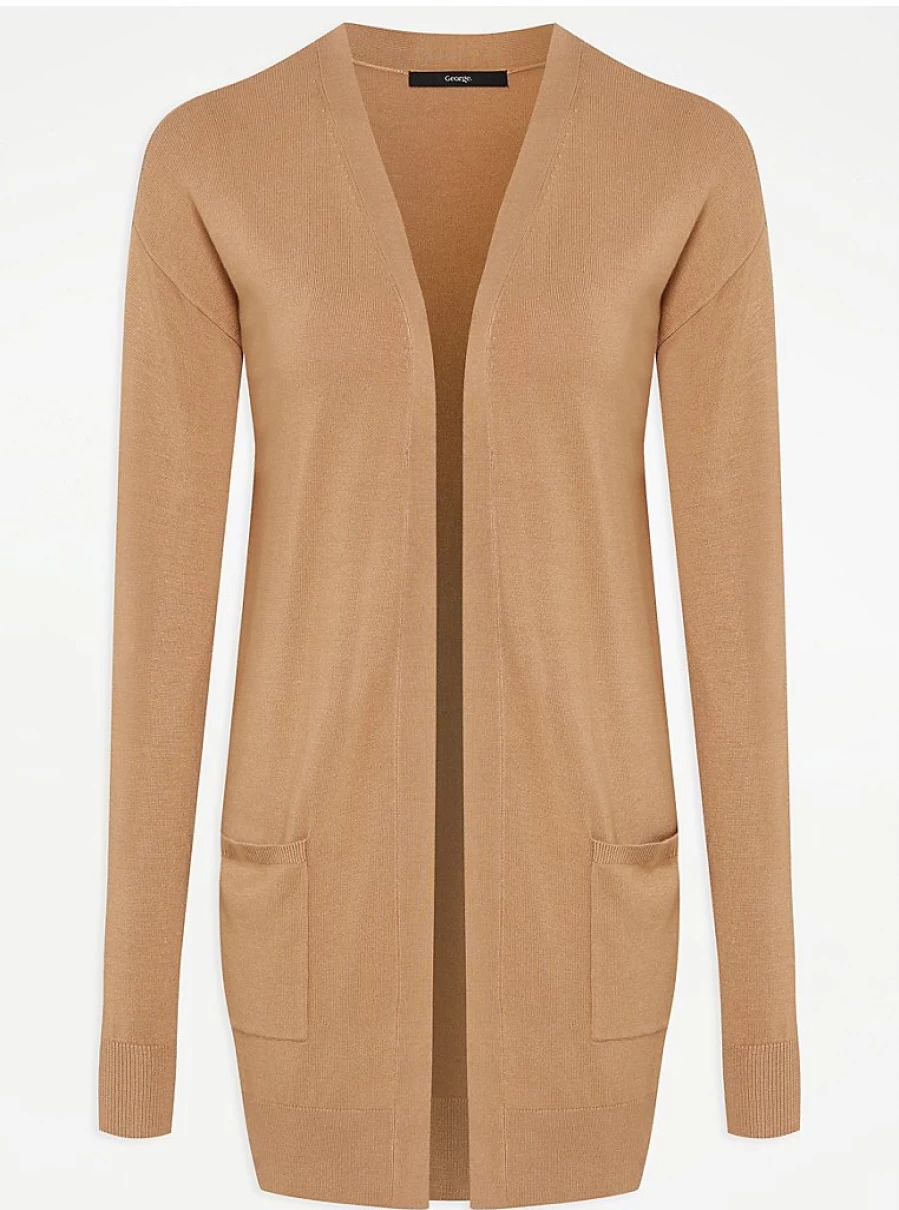 Women's Camel Edge-to-Edge Cardigan by George at Asda – Comfort & Style Review