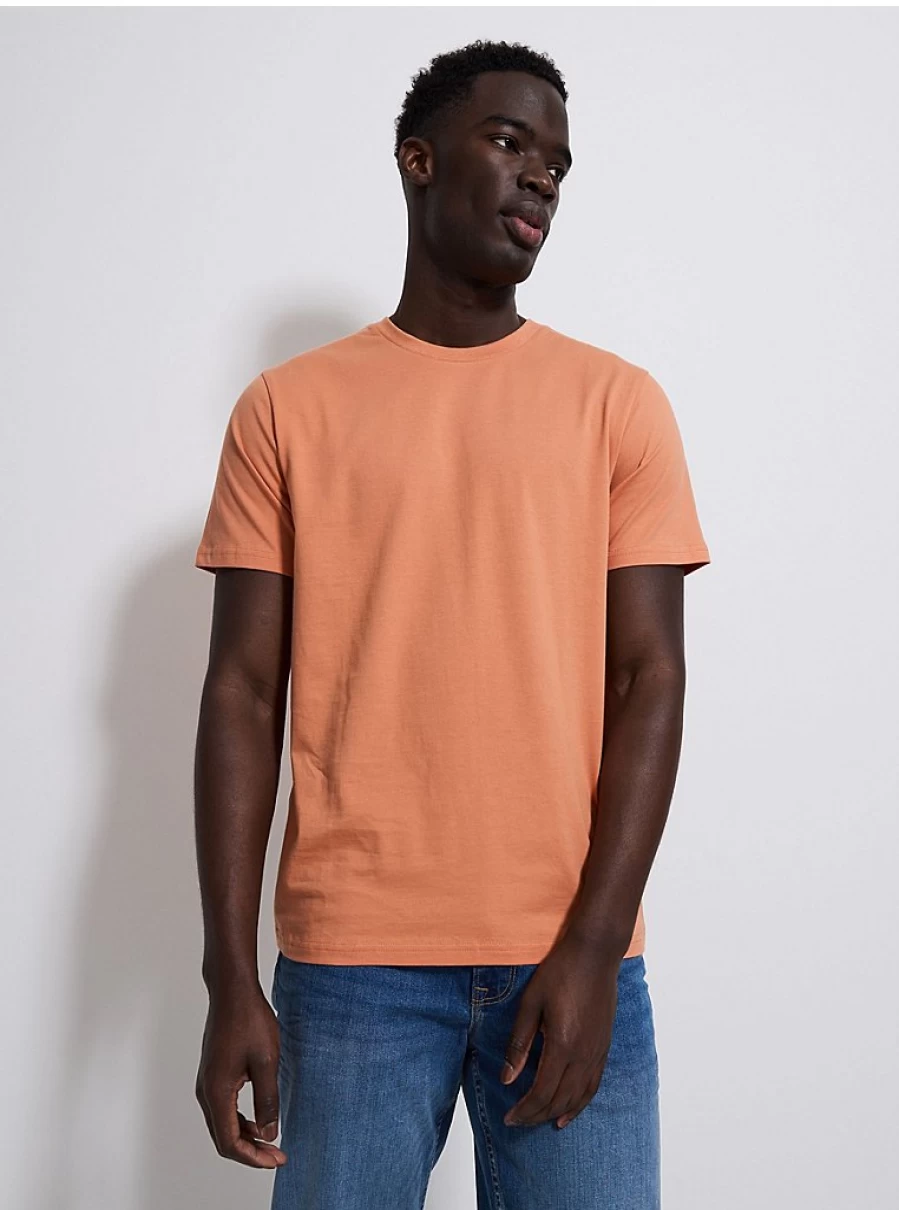 George at Asda Men's Orange Crew Neck T-Shirt - Comfort Fit Casual Wear Review