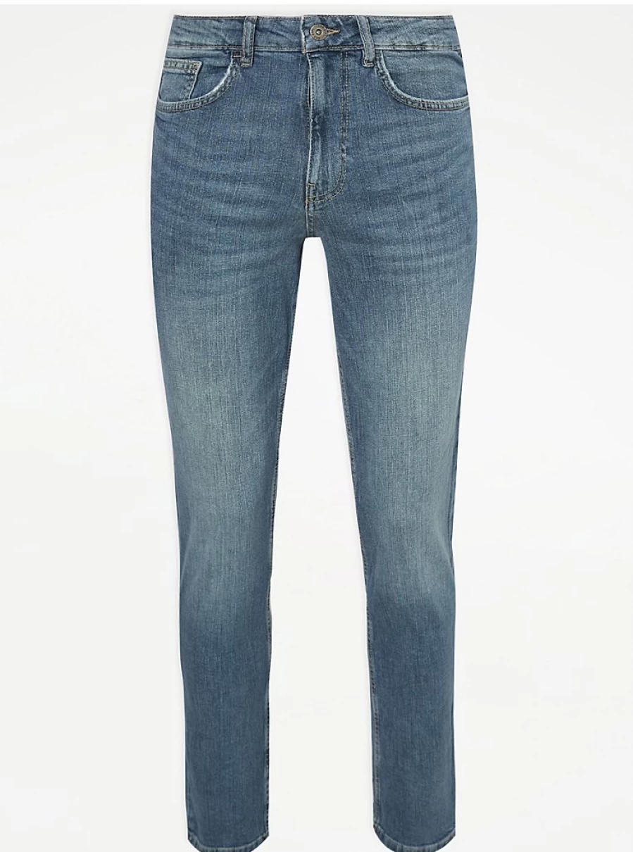 "George at Asda Men's Green Tint Straight Fit Jeans – Comfort & Style Review"