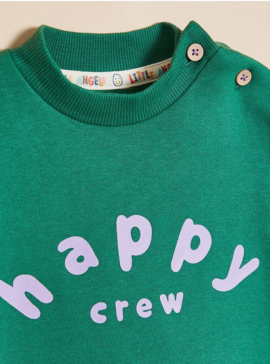 "George at Asda Little Angels Green Happy Crew All-in-One Baby Outfit Review"