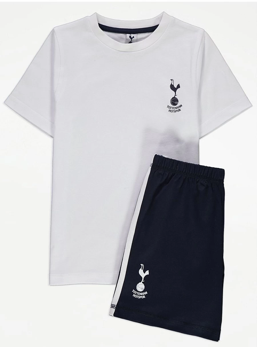 "George at Asda Boys Tottenham Hotspur FC Short Pyjamas – Kids' Football Club Sleepwear"