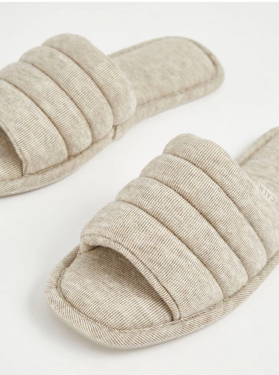 "George at Asda Mocha Quilted Slider Slippers Review | Cozy Home Footwear"