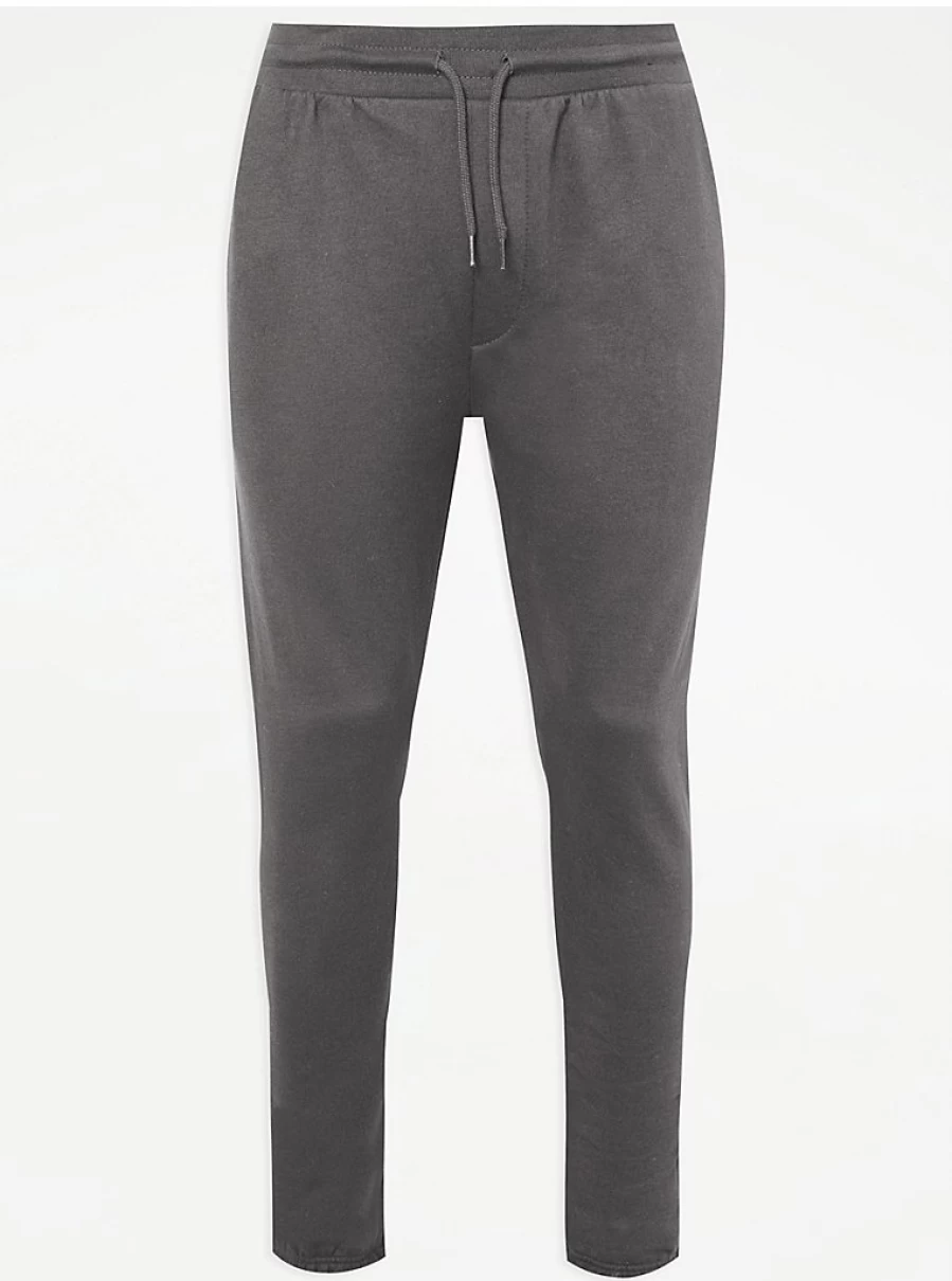 Men's Charcoal Grey Jersey Joggers by George at ASDA - Comfortable Casual Lounge Pants Review