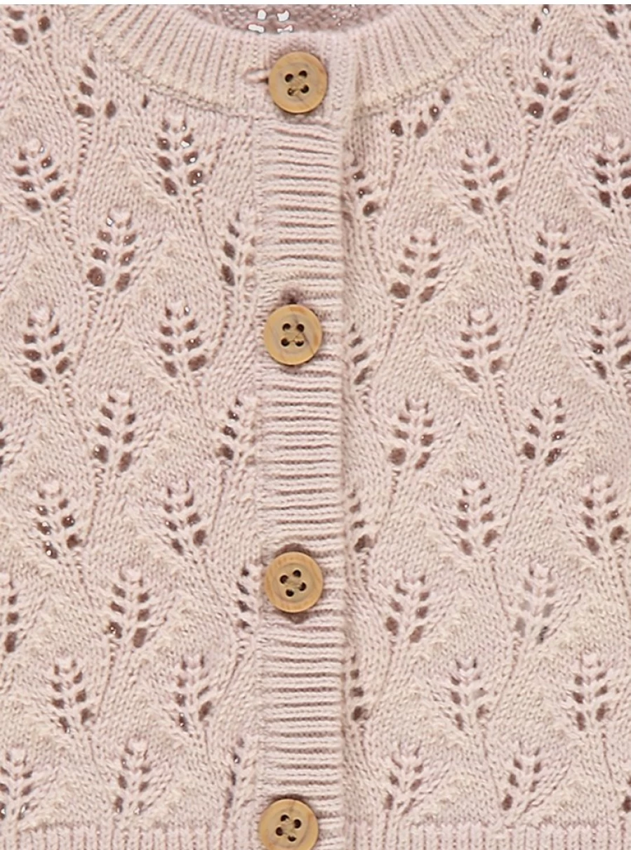 "George at Asda Baby Girls' Pale Pink Leaf Soft Knit Cardigan Review"