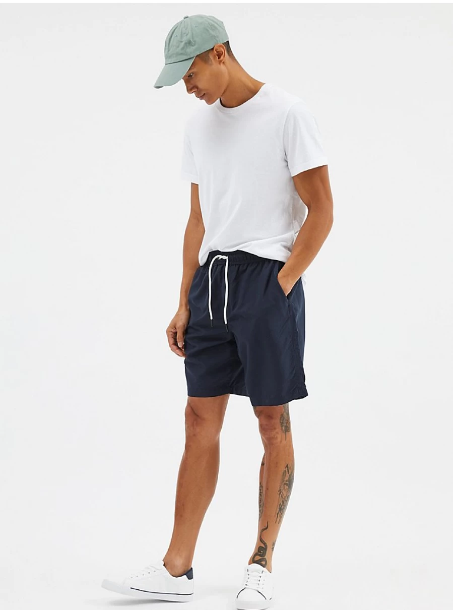 Men's Navy Cargo Swim Shorts by George at Asda – Durable Quick-Dry Beach Shorts
