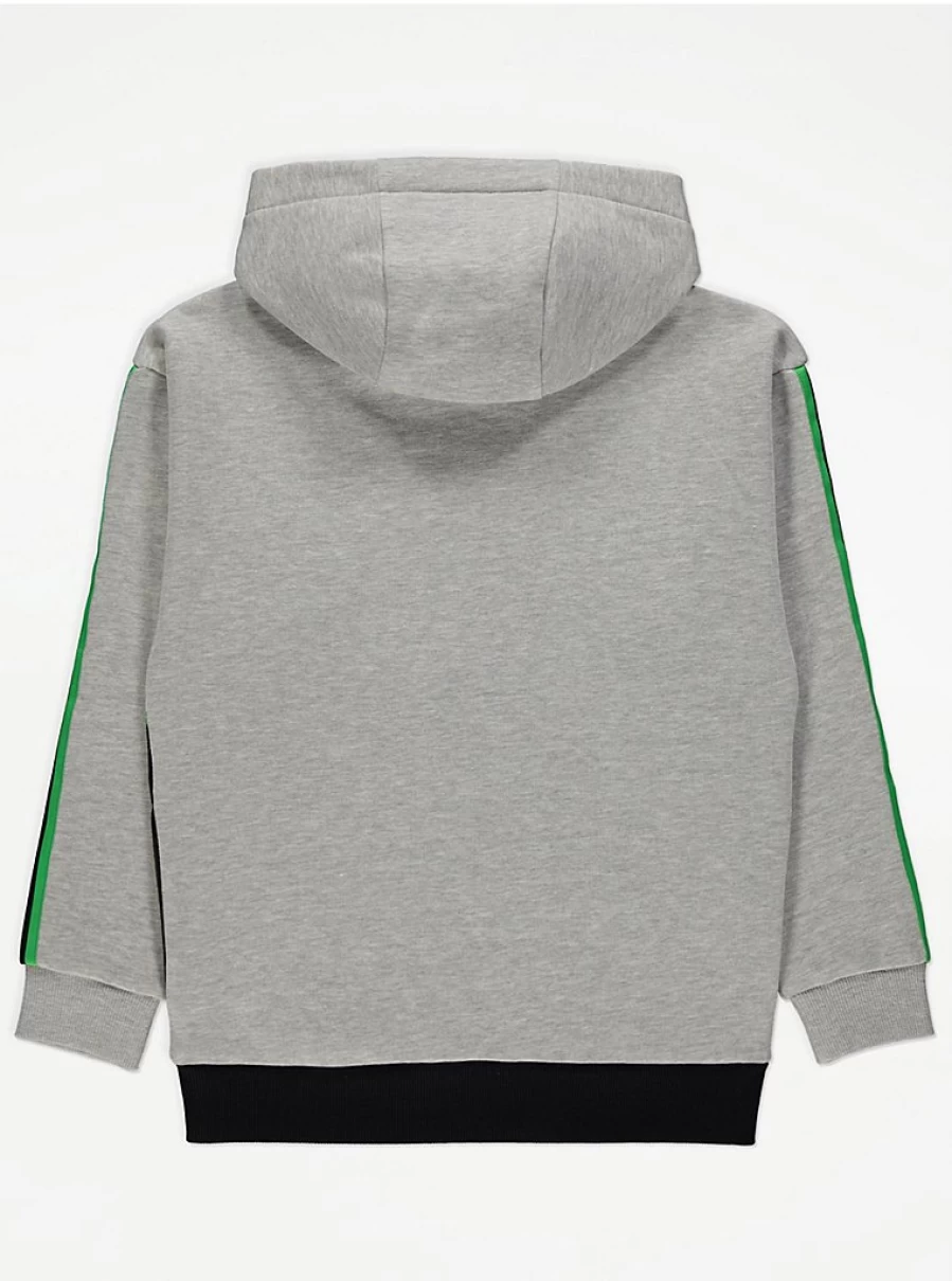 "George at Asda Boys Minecraft Grey Graphic Hoodie | Kids' Gaming Sweatshirt"