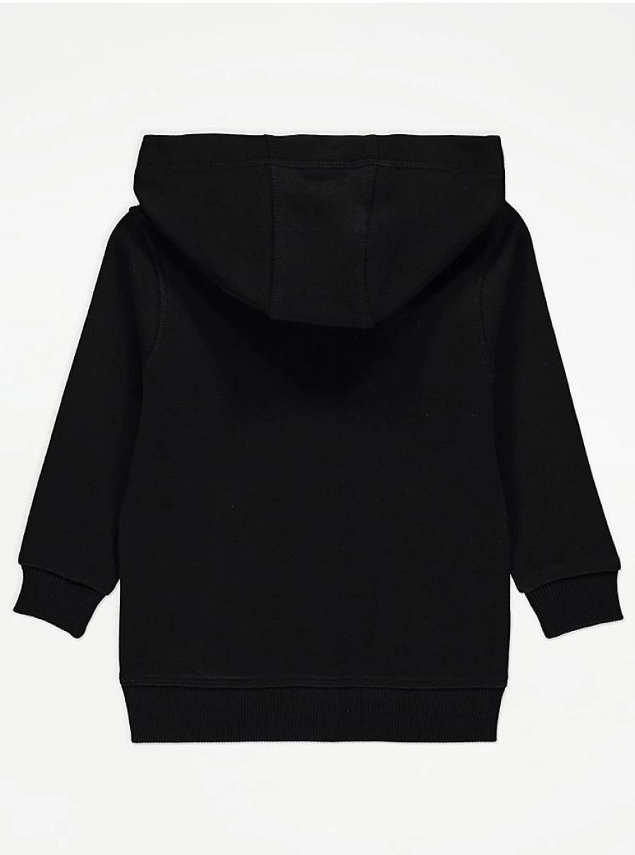 "George at Asda Boys Black Plain Zip Up Hoodie | Kids' Casual Jacket Review"