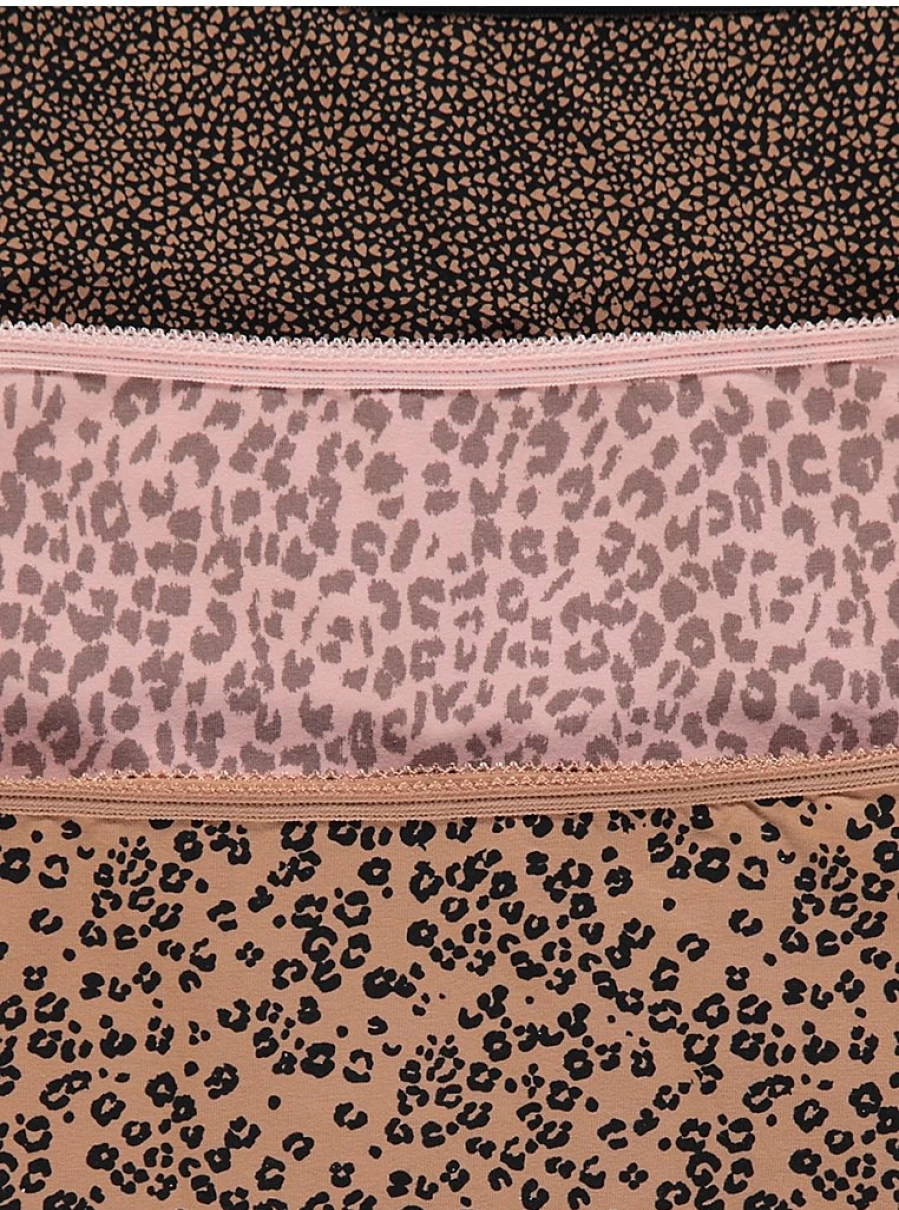 "George at Asda Women's Animal Print Midi Knickers 5-Pack | Comfortable Lingerie Set"