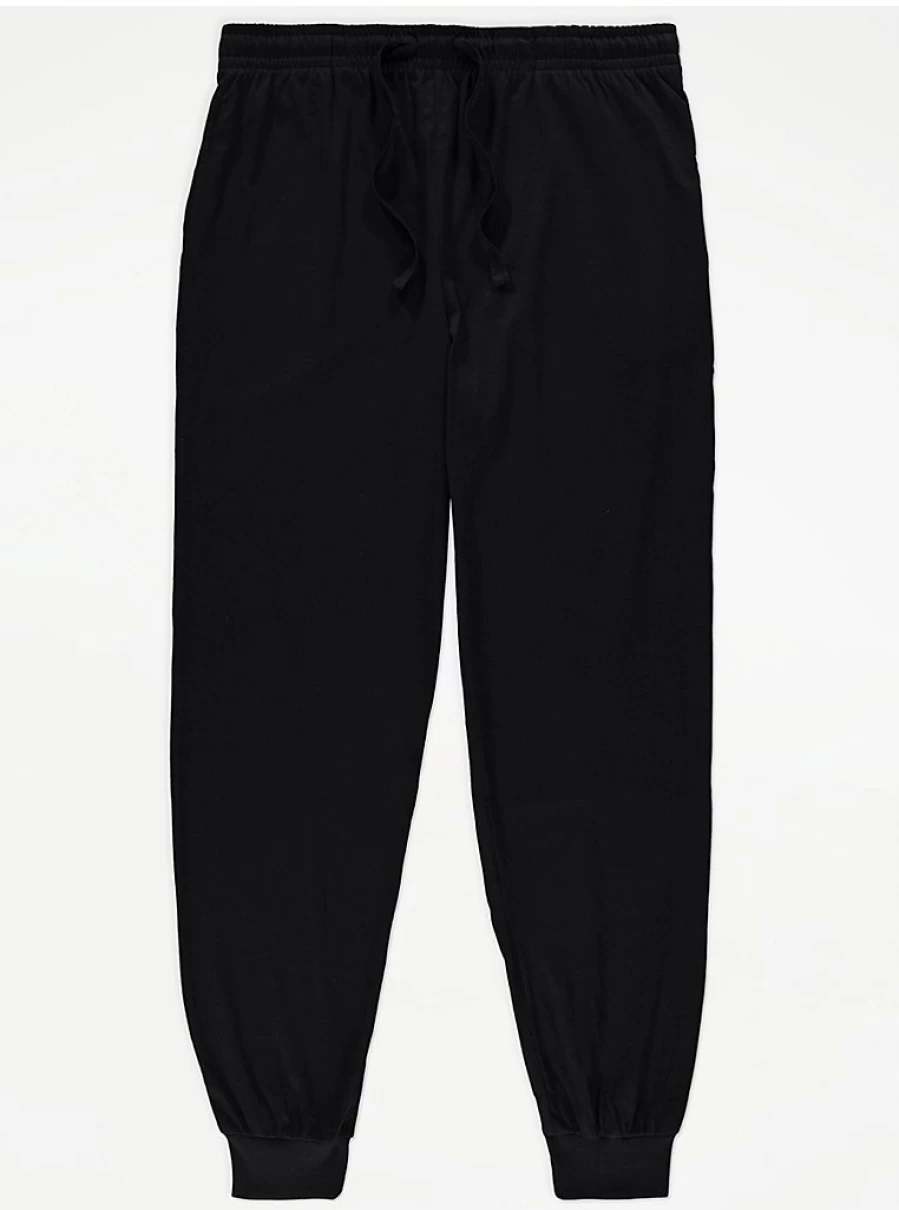 "George at Asda Men's Black Cuffed Lounge Pants Review & Comfort Guide"