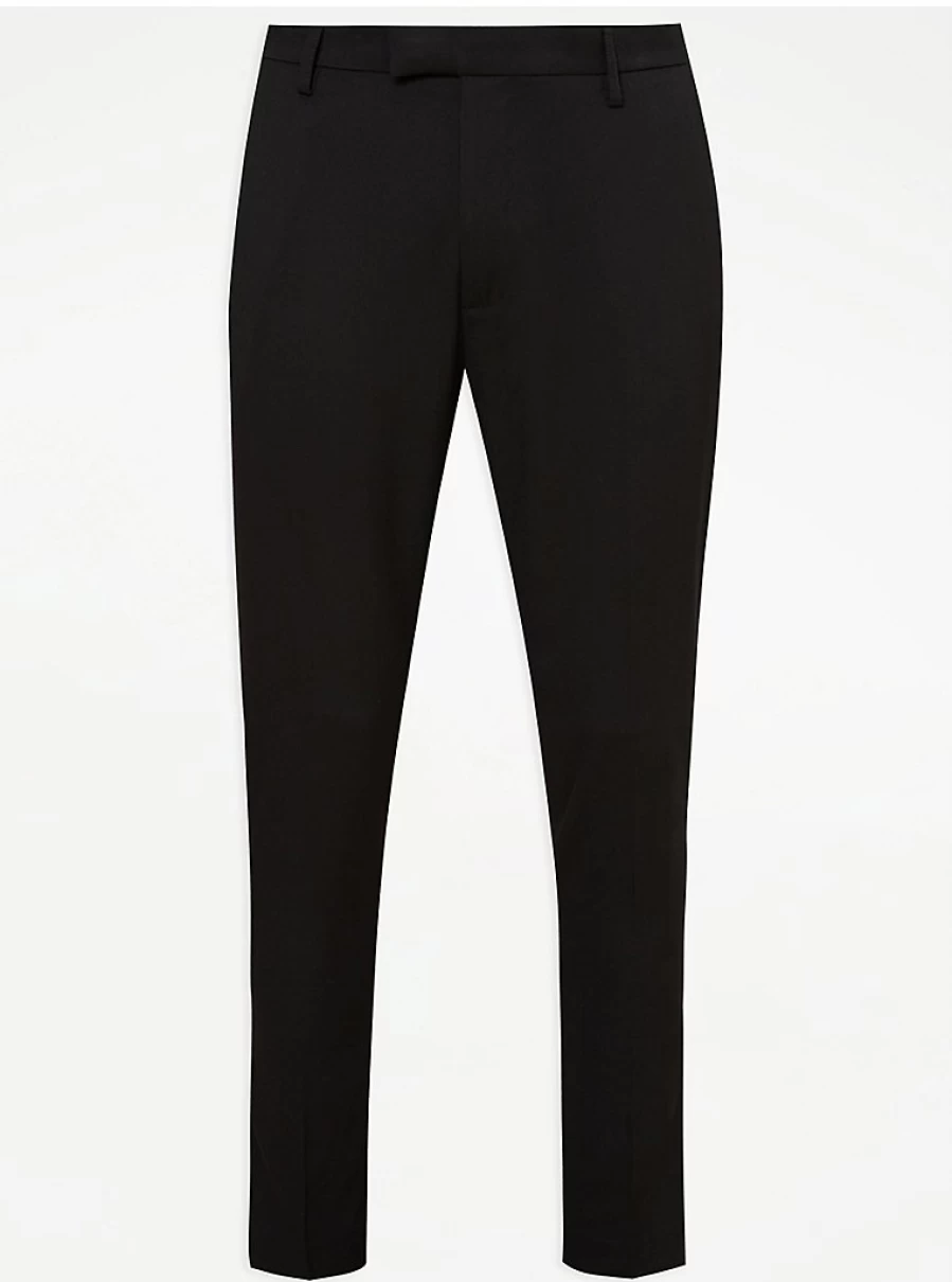 Boys' Black Skinny Fit Formal Trousers | George at Asda