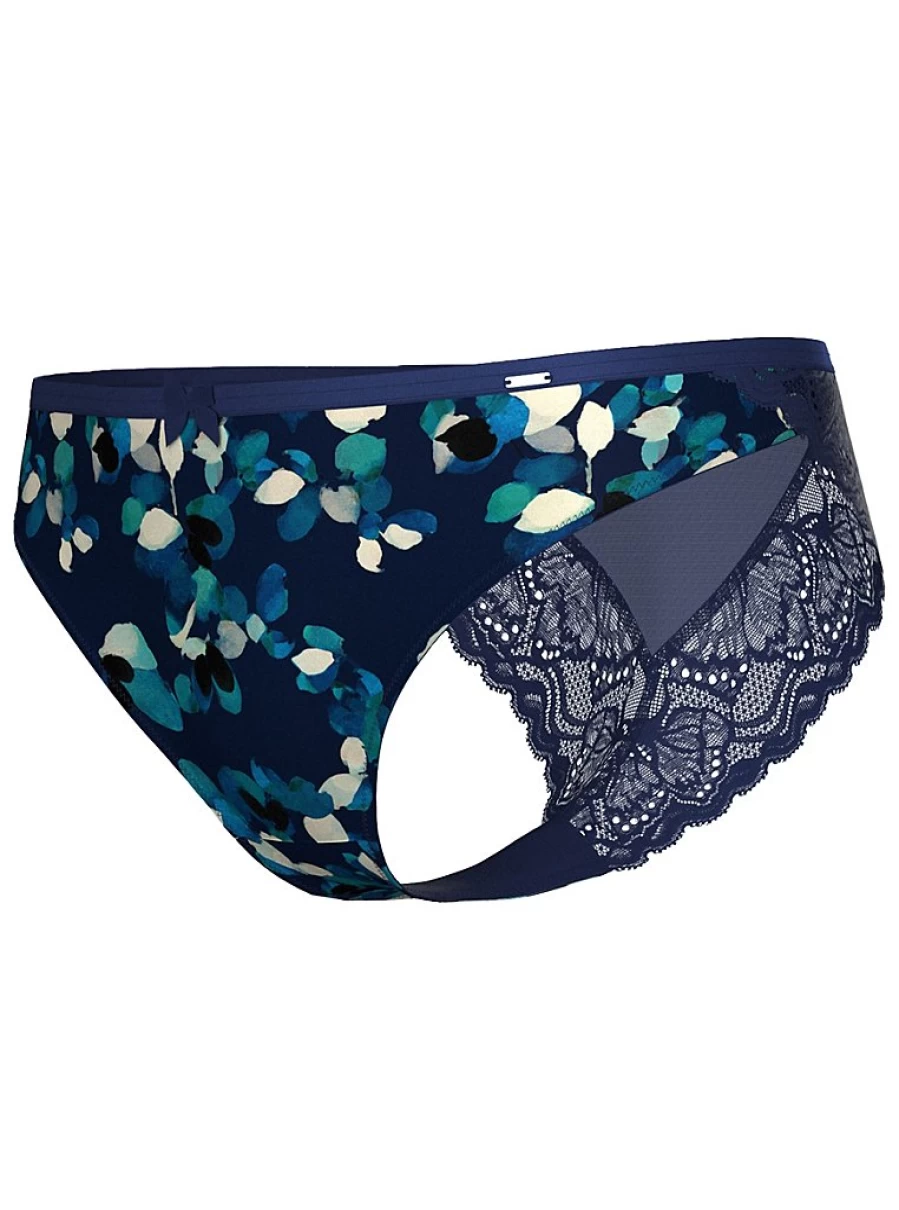"George at Asda Entice Blue Satin Floral Brazilian Knickers | Women's Lingerie Reviews"