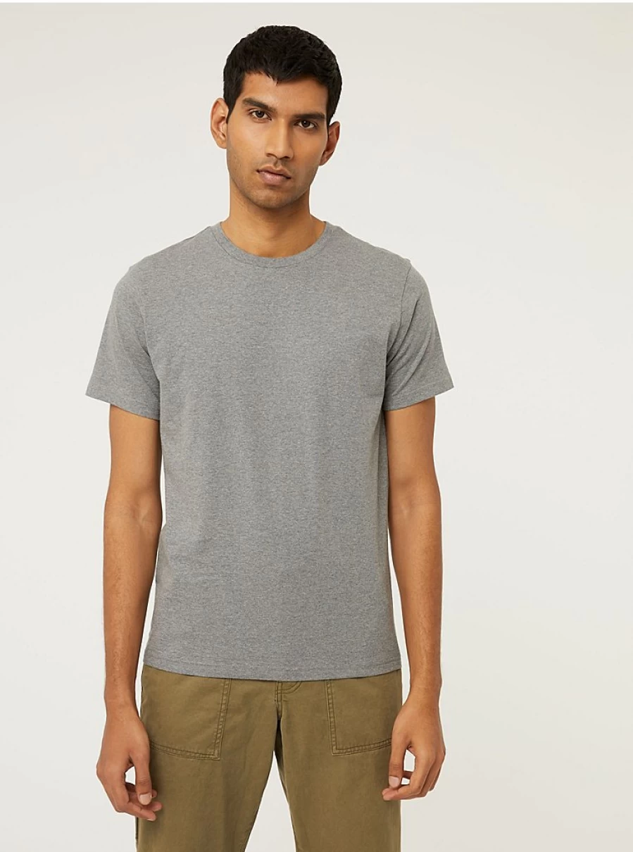 "George at Asda Men's Grey Slim Fit Plain T-Shirt – Comfort & Style"