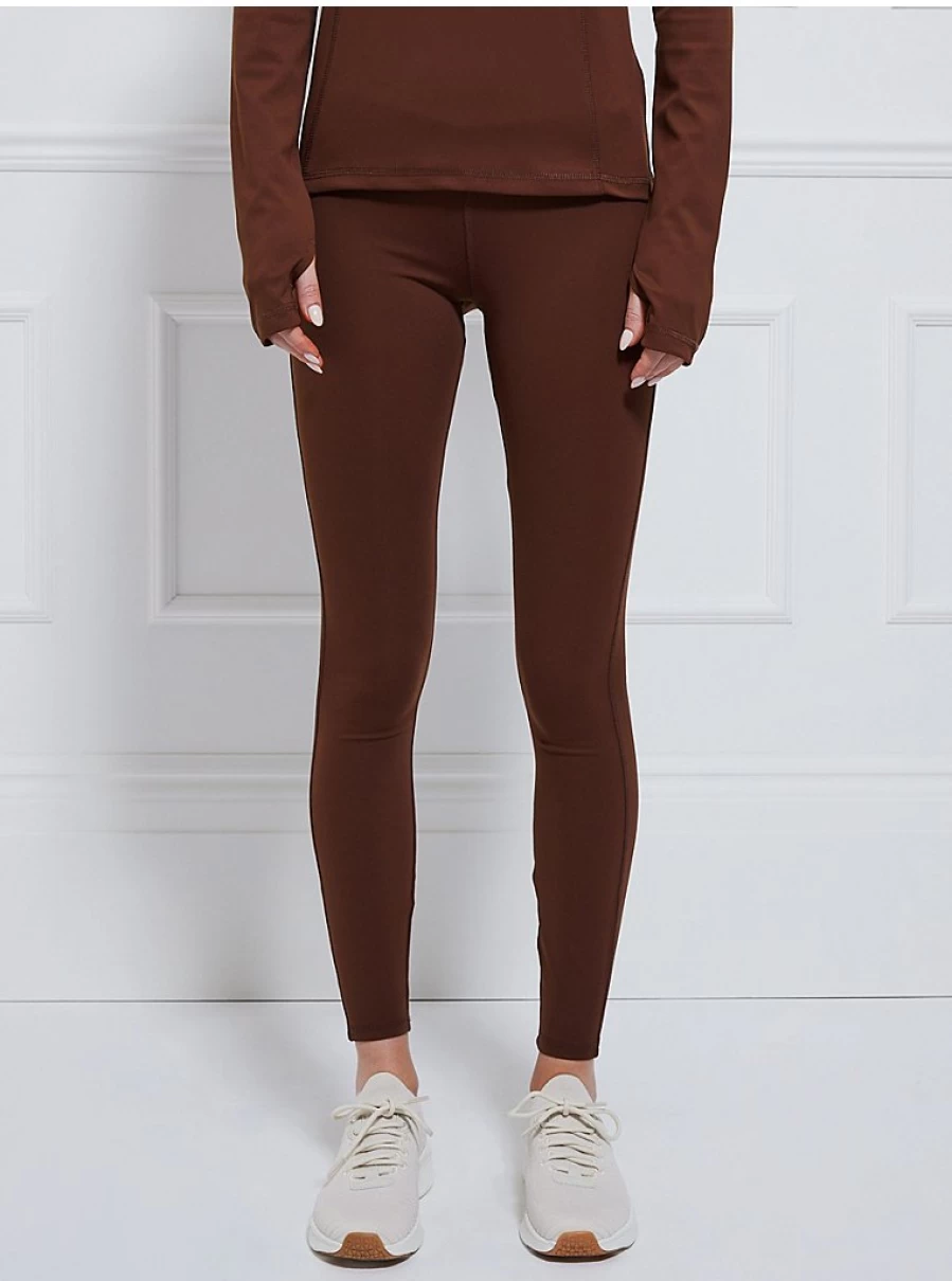 George at Asda Women's Billie Faiers Chocolate Active Leggings | High-Waist Workout Leggings for Women | Comfortable Gym Tights