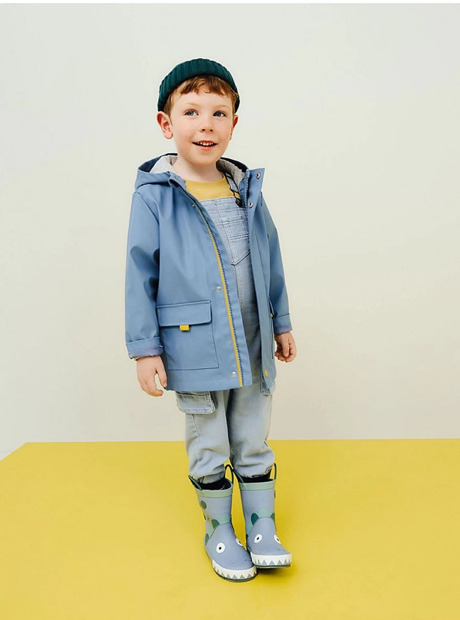"George at Asda Boys' Blue Fisherman Jacket – Kids' Waterproof Outdoor Coat Review"