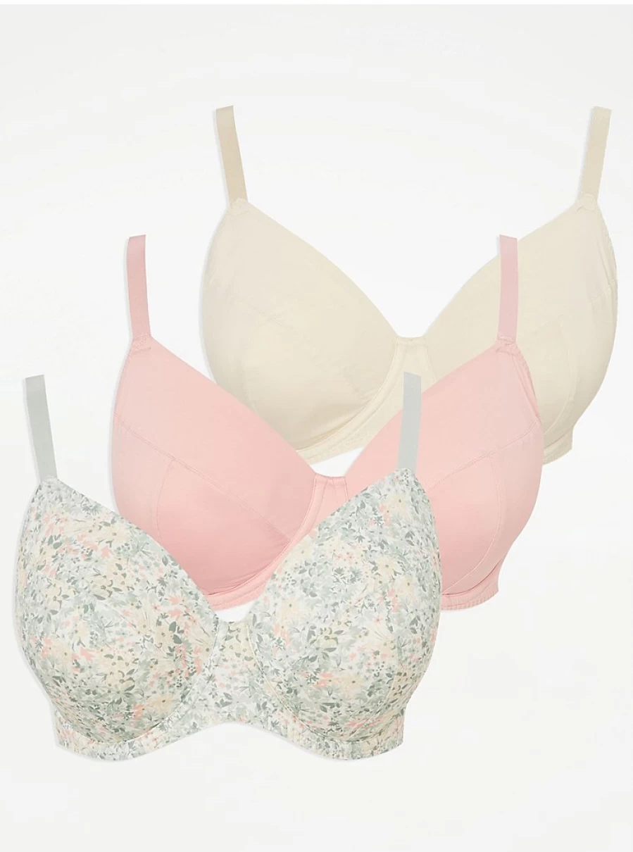 "George at Asda Women's Non-Padded T-Shirt Bras 3-Pack | Comfortable Lingerie Set Review"