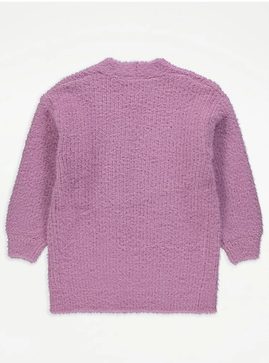"George at Asda Kids Lilac Soft Knit Longline Cardigan Review: Comfort & Style"