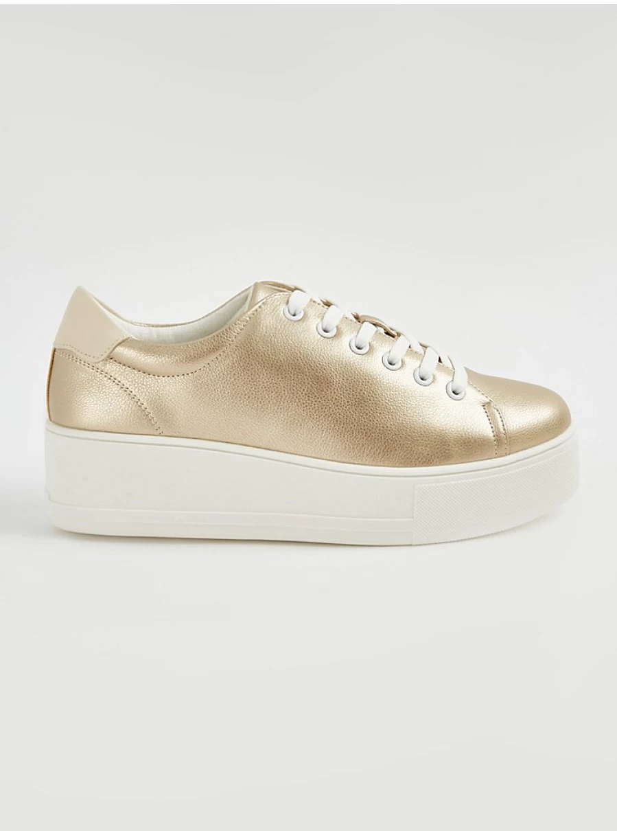 Women's Gold Platform Cupsole Sneakers - George at Asda | Reviews & Style Guide