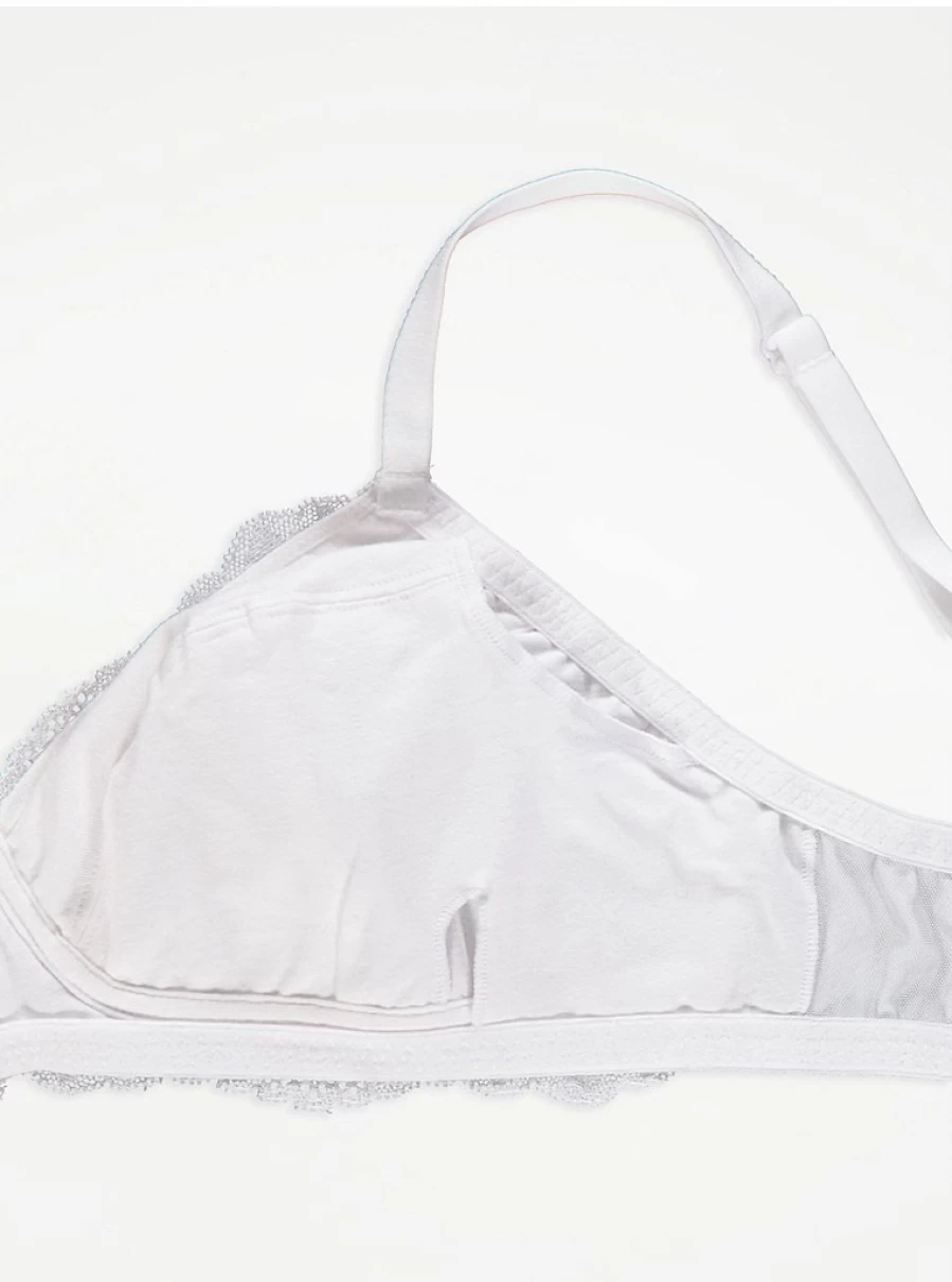 "George at Asda Women's Lace Non-Padded Post-Surgery Bras 2-Pack | Comfortable Post-Op Lingerie Set"