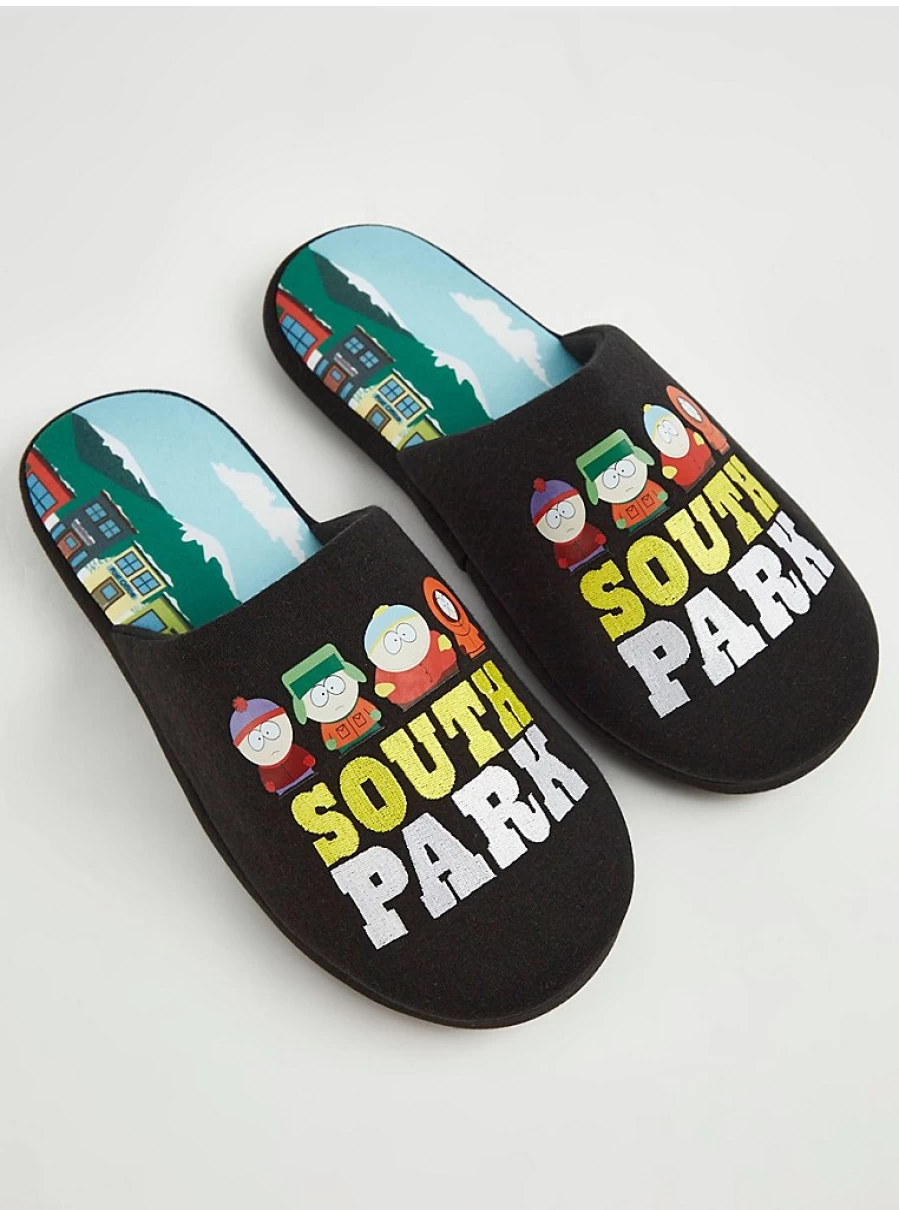"George at Asda Men's South Park Character Mule Slippers – Comfortable & Stylish"