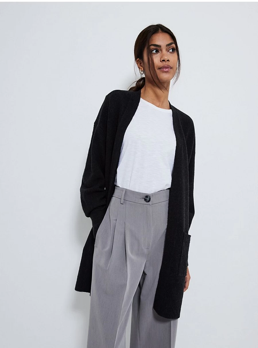 "George at Asda Women's Black Knitted Midi Cardigan – Comfort & Style Review"
