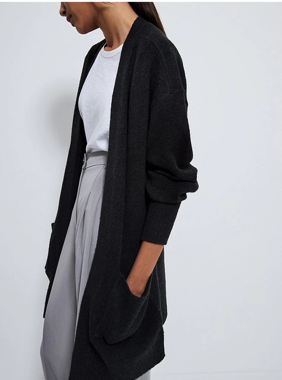 "George at Asda Women's Black Knitted Midi Cardigan – Comfort & Style Review"