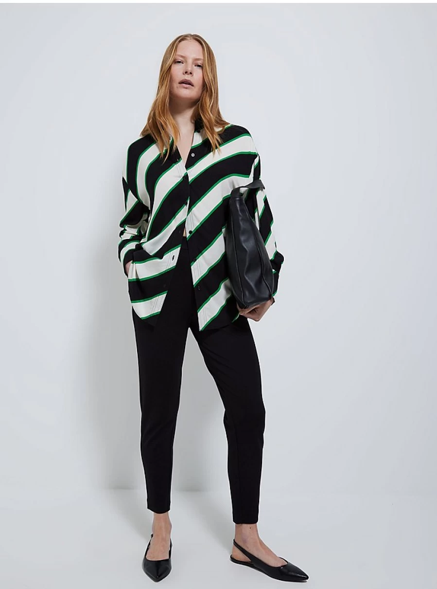 "George at Asda Women's Black Ponte Tapered Trousers – Comfort & Style Review"