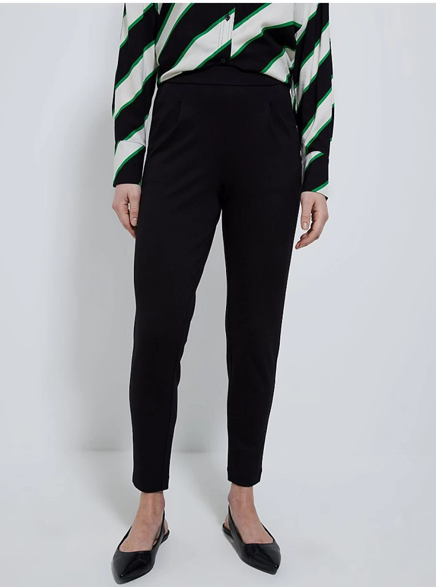 "George at Asda Women's Black Ponte Tapered Trousers – Comfort & Style Review"