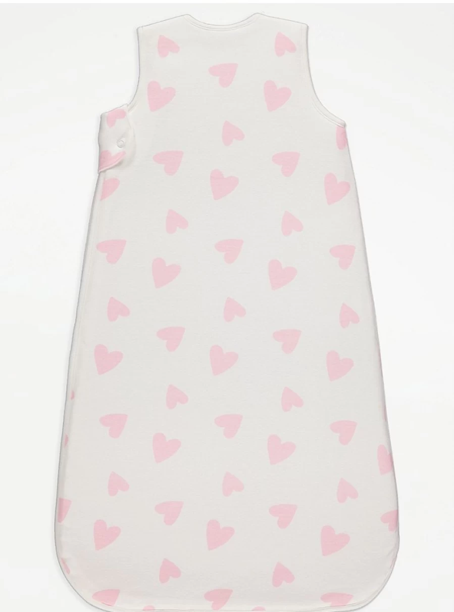 George at Asda Disney Lilo & Stitch 2.5 Tog Baby Sleep Bag - Cozy Heart Design for Infants