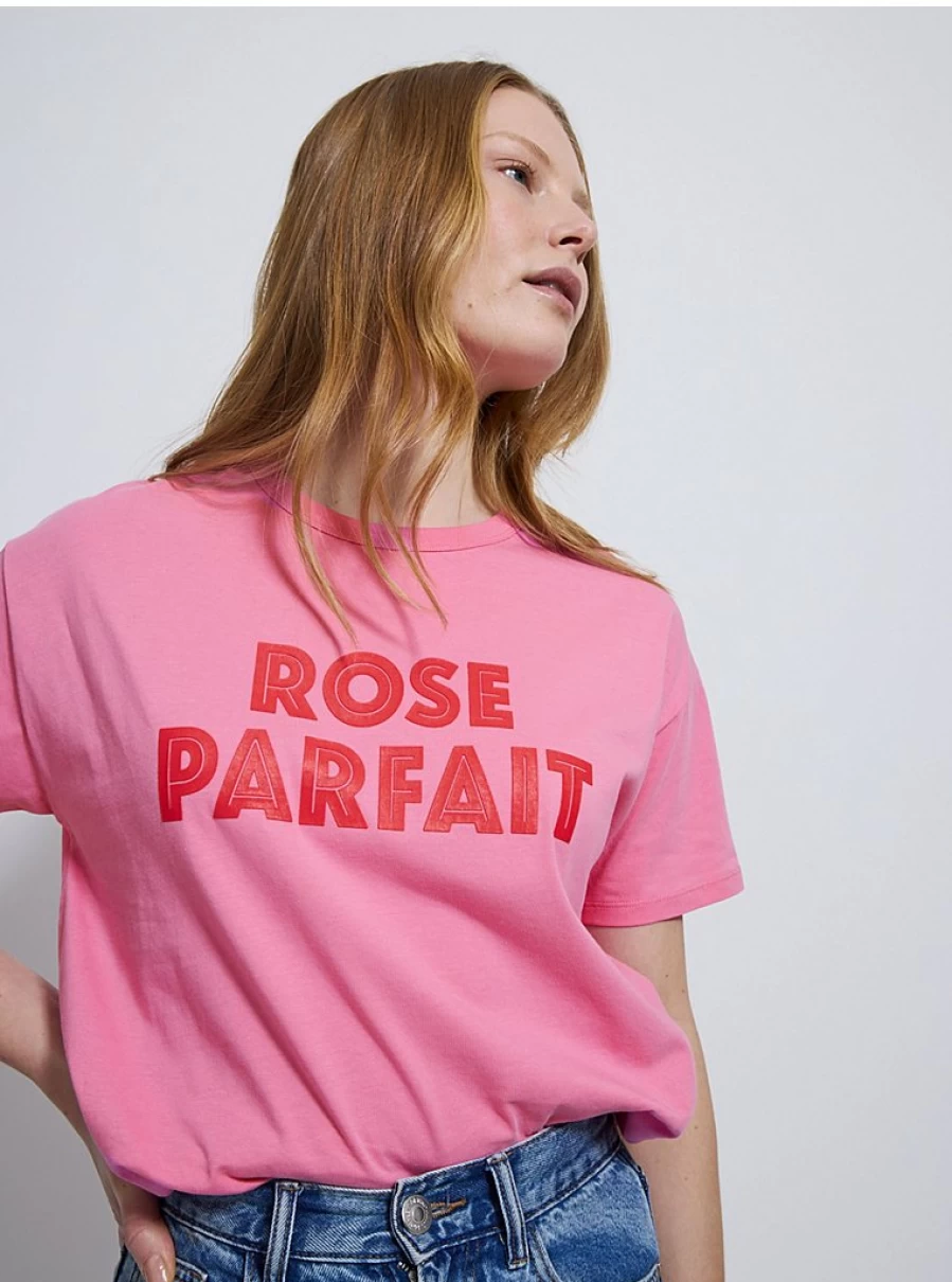 "George at Asda Women's Pink Rose Parfait T-Shirt | Soft Comfort Fit Casual Tee"