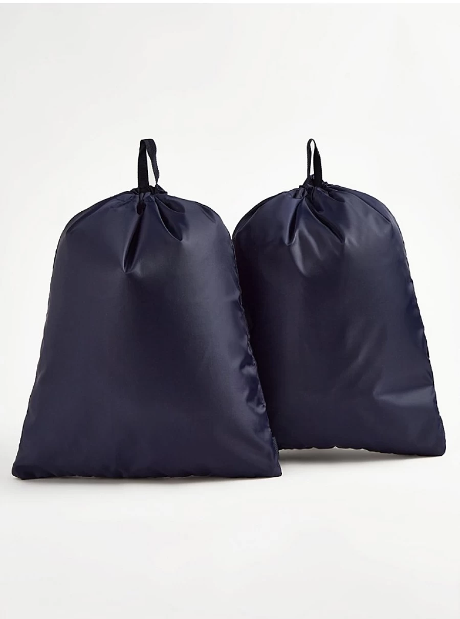 George at Asda Boys Navy Swim Bags 2 Pack for Kids – Waterproof Beach Tote with Towel Compartment