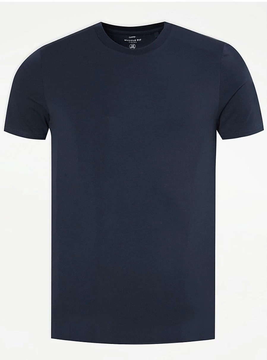 "George at Asda Men's Navy Muscle Fit T-Shirt – Comfort & Style Review"