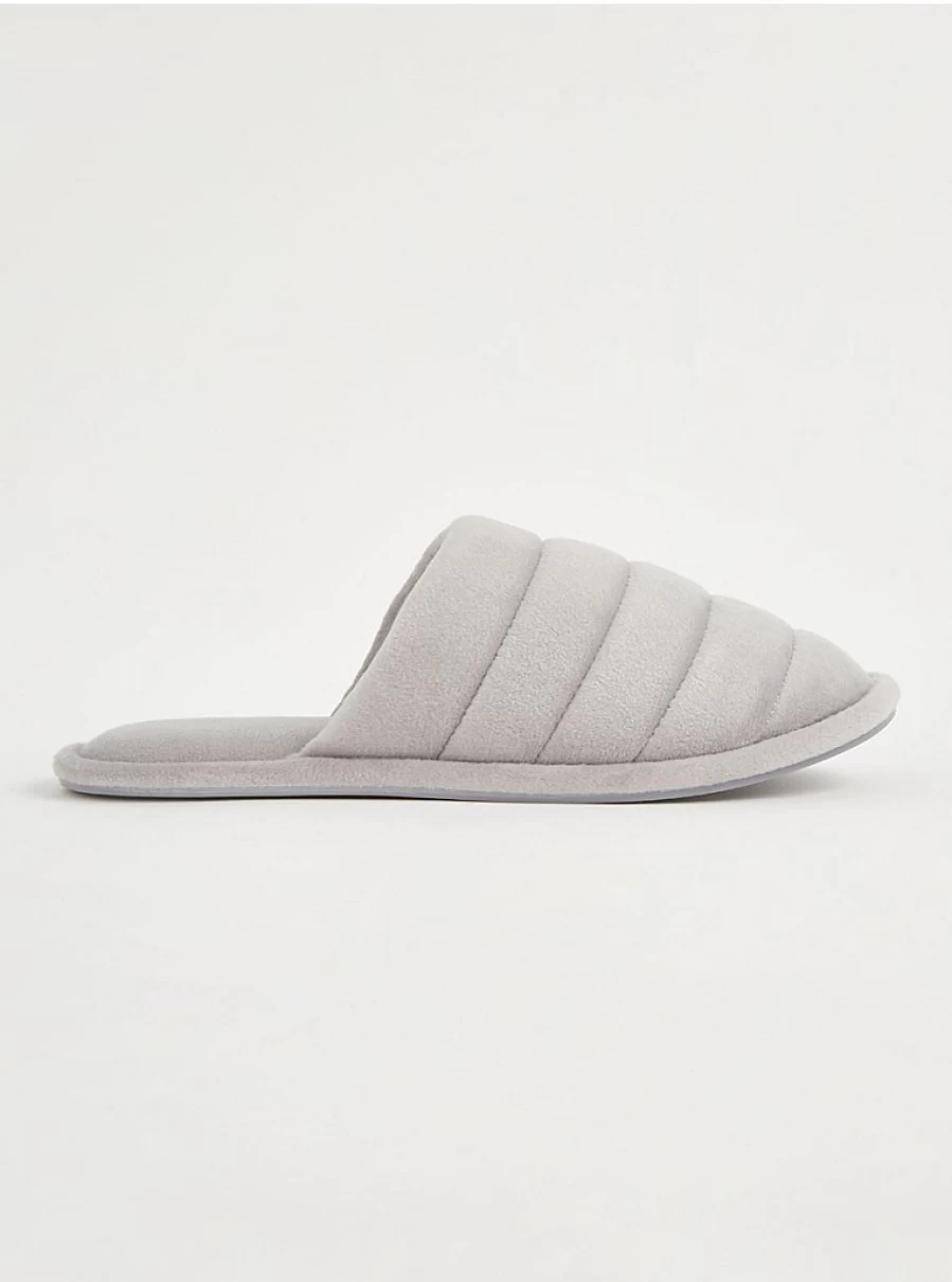 "George at Asda Grey Padded Mule Slippers - Comfortable Indoor & Outdoor Slides Review"