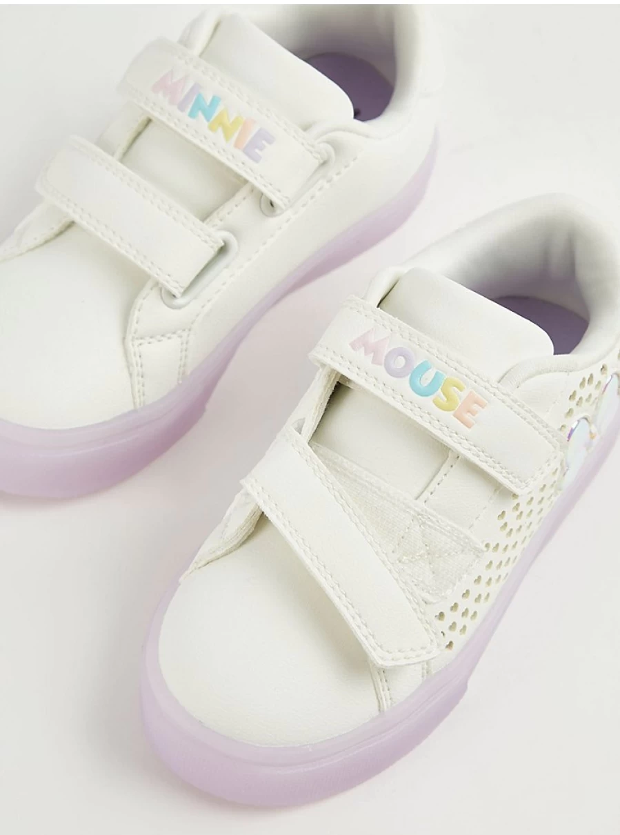 Disney Minnie Mouse Girls' Light Up Sneakers - George at Asda Kids' Trainers