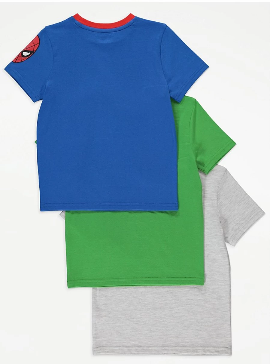 Marvel Superhero Boys' T-Shirts 3 Pack | George at Asda | Kids Comic Graphic Tees