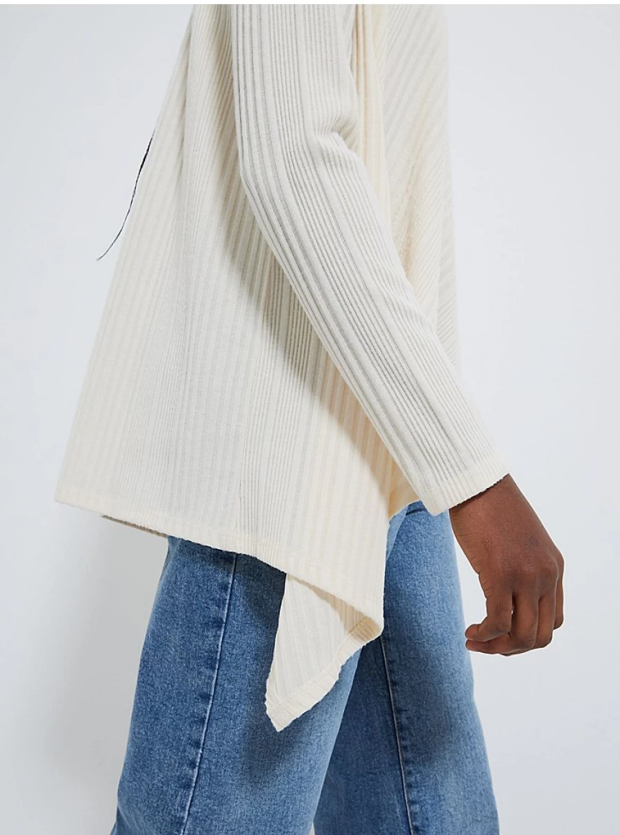 "George at Asda Women's Cream Ribbed Waterfall Cardigan Review & Style Guide"