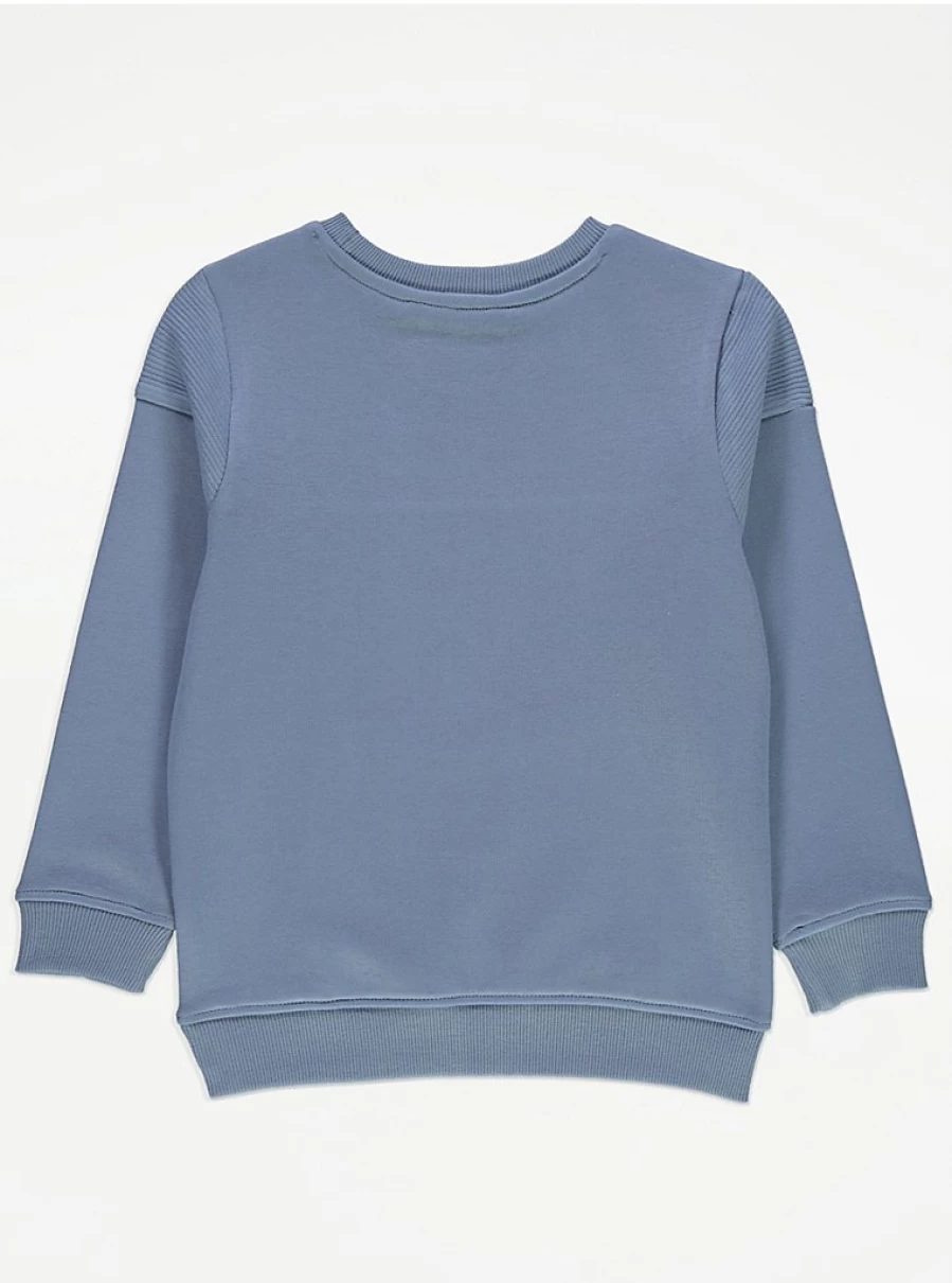 "George at Asda Boys Blue Ribbed Sweatshirt | Kids Comfort Fit Review"
