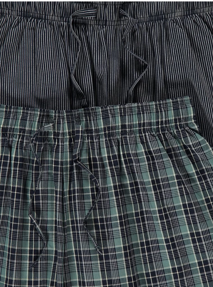 "George at Asda Men's Charcoal Striped Boxer Shorts 2-Pack | Soft Comfortable Briefs"